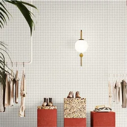 Modern minimalist non-woven fabric plain grid wallpaper thousand bird grid living room bedroom children's room wallpaper