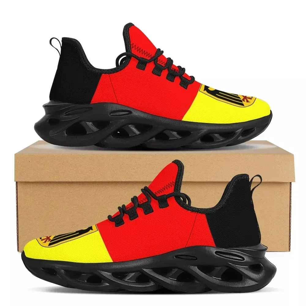 

Женские сетчатые кроссовки с принтом флага Германии, легкие кроссовки на платформе со шнуровкой, женская и девичья спортивная обувь для активного отдыха