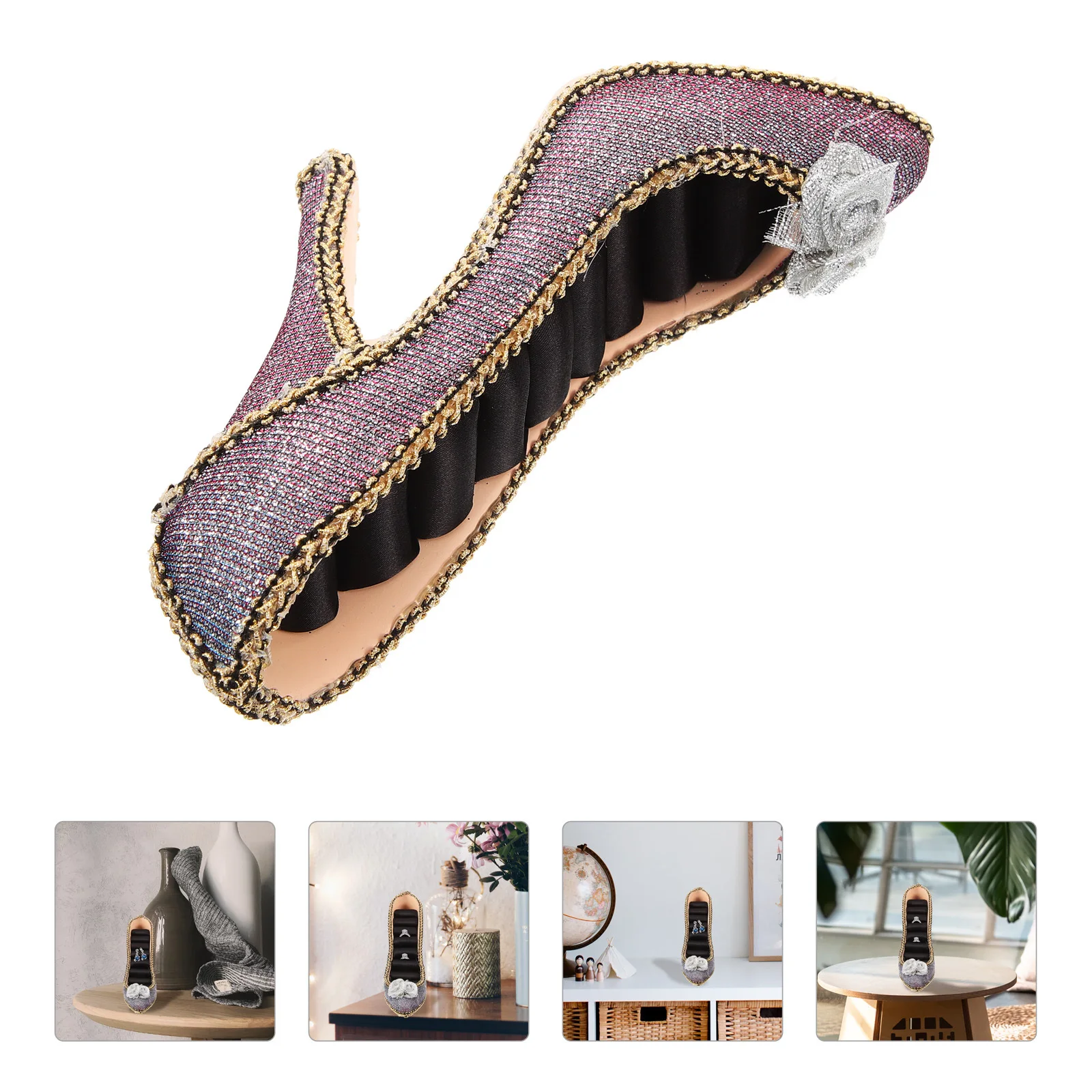 Luxury Jewelry Display Stand European Design Ring Organizer Earring Storage Rack Holder Jewelry Display Stand Ring Holder