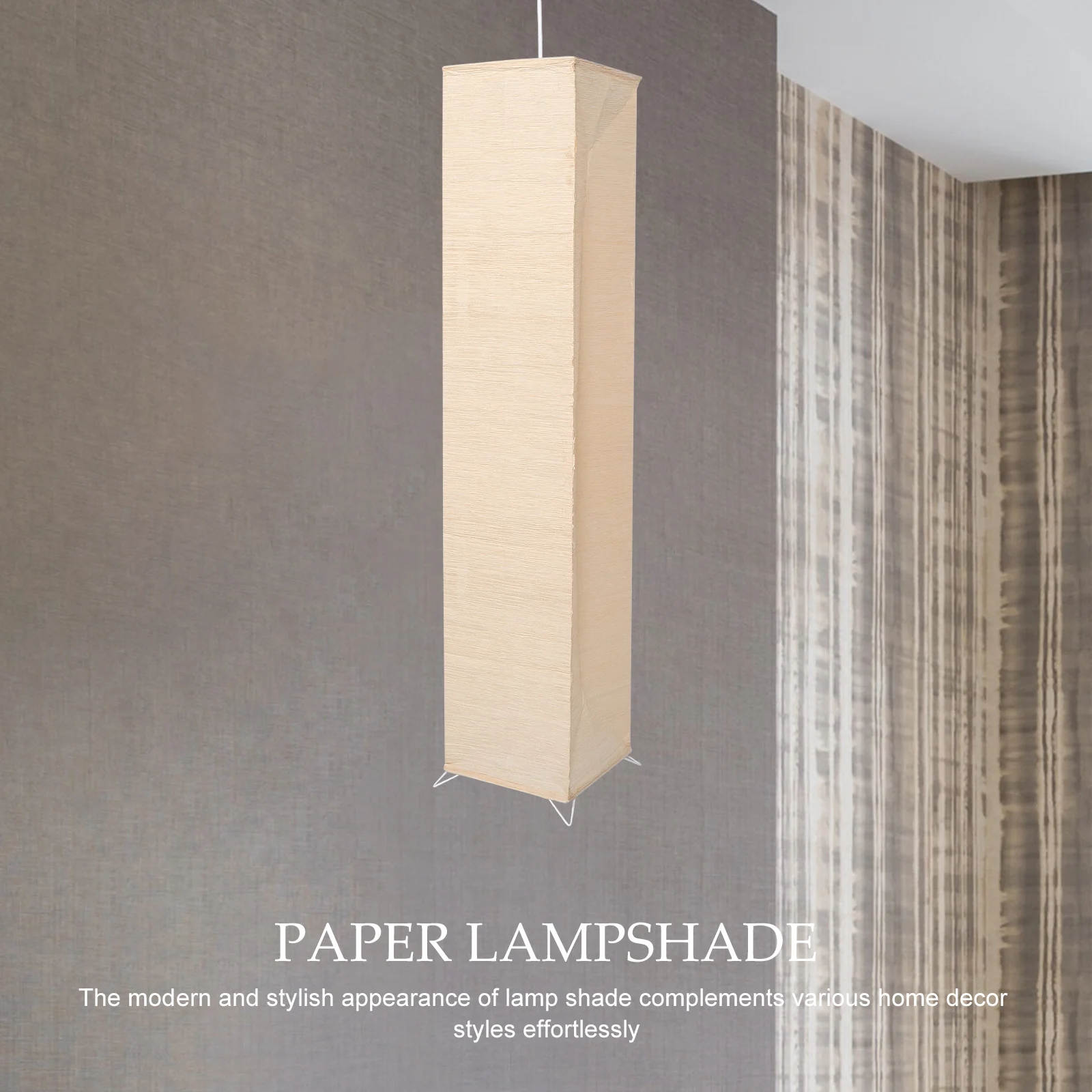Floor Lamp Shade Artistic Cover Lampshade Replacement Stylish Modern Paper Light Vertical Decorative Lighting