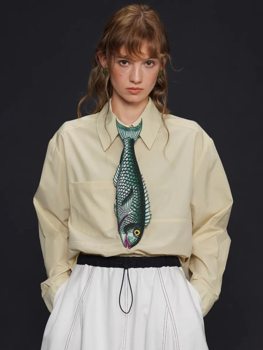 Camicia da donna ampia casual in tinta unita con struttura di separazione dei bottoni, comoda manica lunga in morbido cotone bianco nero rosa