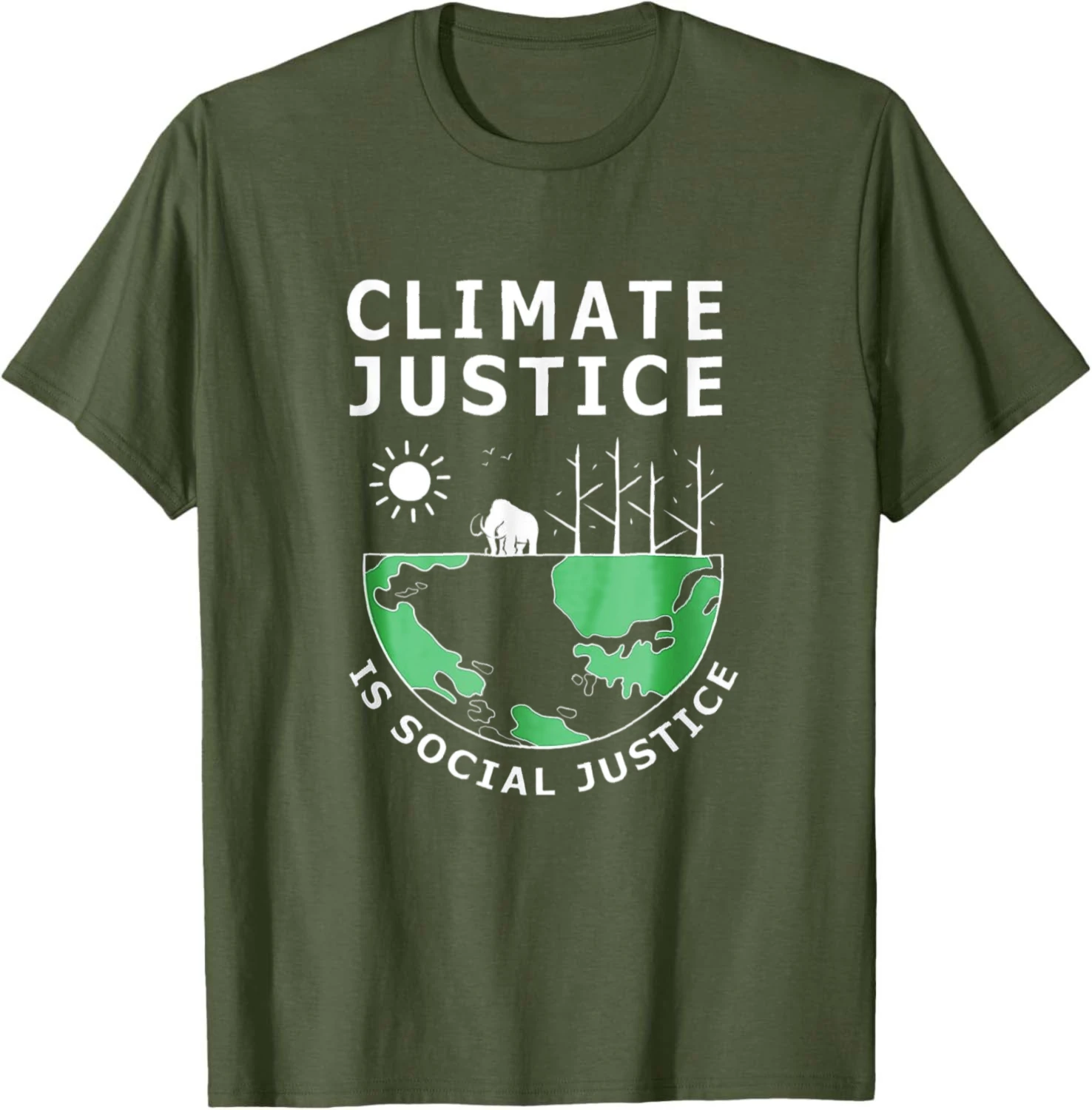 Earth Day Climate Change Climate Justice Is Social Justice T-Shirt Cotton T Shirt Casual Summer Top Graphic Tee Men Women Unisex