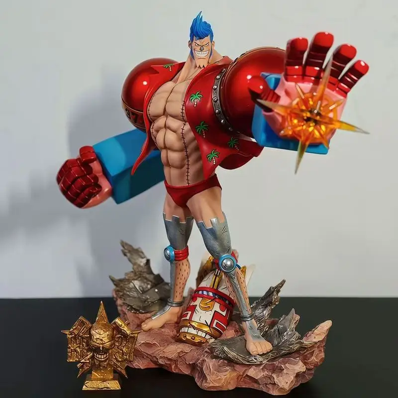 Figuras de acción de una pieza, figuras de Anime Franky, estatua de Pvc, decoración de escritorio para habitación, colección de modelos, juguetes de adorno, regalos de cumpleaños
