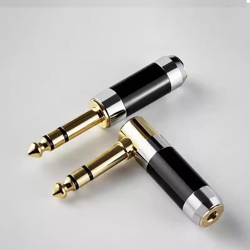 TRS 6.35mm Male to 4.4mm Balanced Female Adapter Cable, 2.5mm/3.5mm DAC Converter for Headphone Amp