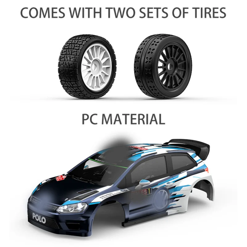 Novo estoque mjx r/c 1:7 wrc 7303-c3 7304-polo simulação base de metal tração nas quatro rodas flattrack modelos de carros de corrida brinquedos personalizados