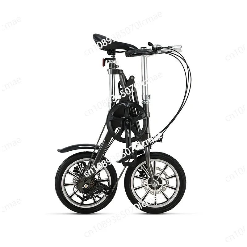 One Second Folding Variable Speed Bicycle, Ultra-light, Portable, Student, Male and Female, 14 Inch