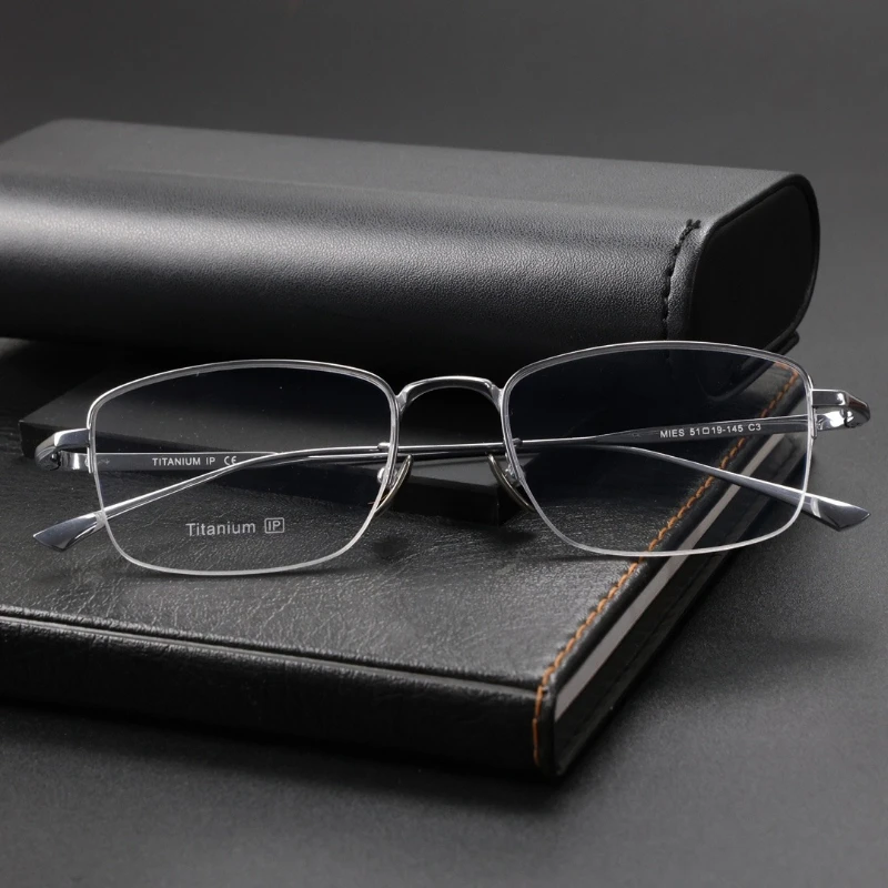 EYORA Vintage medio titanio gafas de lectura de negocios gafas para miopía hipermetropía Anti rayos azules gafas fotocromáticas progresivas