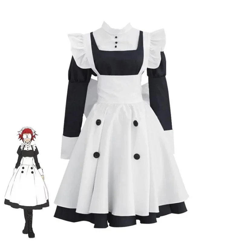 

Аниме Черный дворецкий Kuroshitsuji Mey Rin костюмы для косплея платье горничной юбка для девочек женское нарядное платье Хэллоуин карнавальный костюм