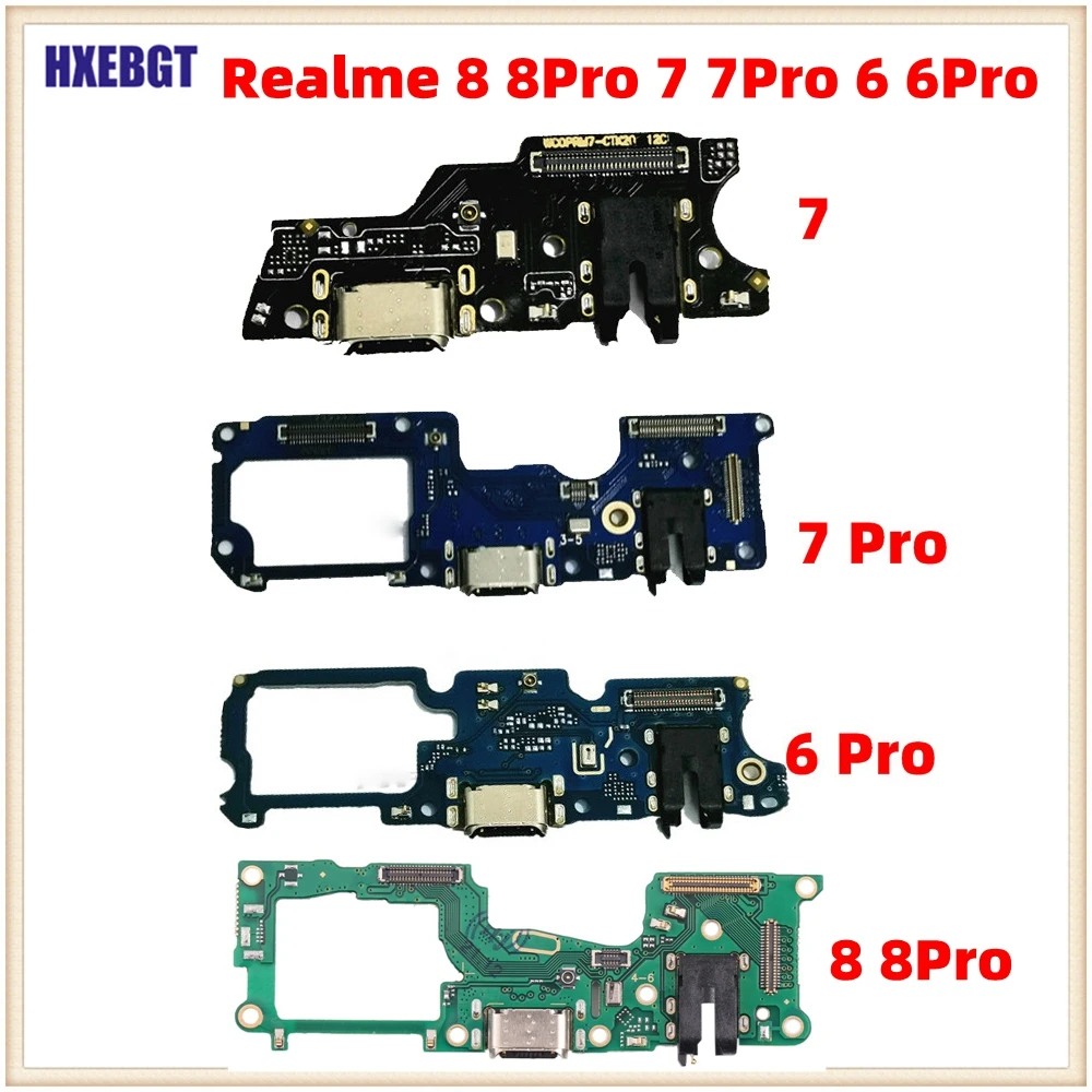 

USB Charging Charger Dock Port Board Flex Cable For Oppo Realme 6, 7 , 6 Pro , 7 Pro Charge Board Connector Repair Parts