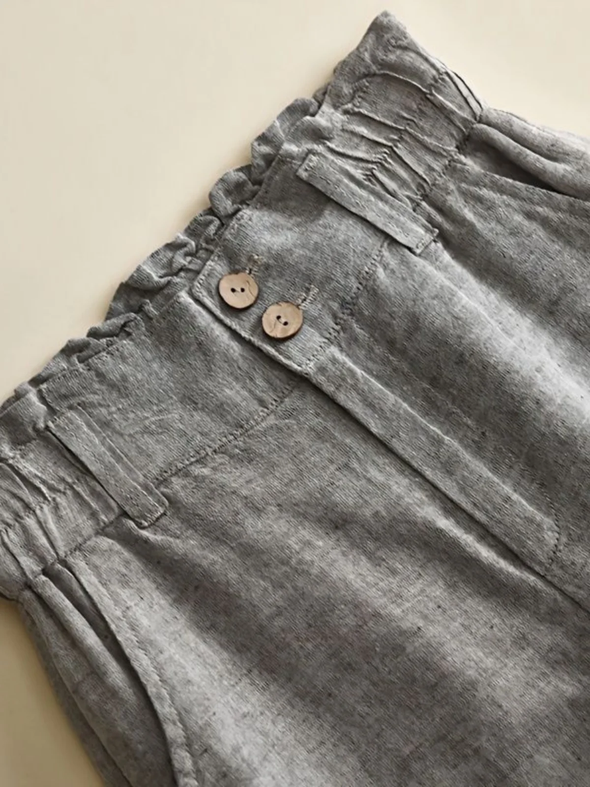 High Waist Wide Leg Pants Women's Casual Linen Cotton Mallow Straight Leg Trousers Spring Summer New Style Mom's Favorite
