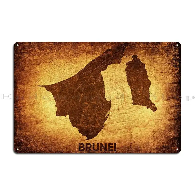 Brunei Begawan Metal Plaque Poster Mural Wall Decor Wall Decor Kitchen Tin Sign Poster