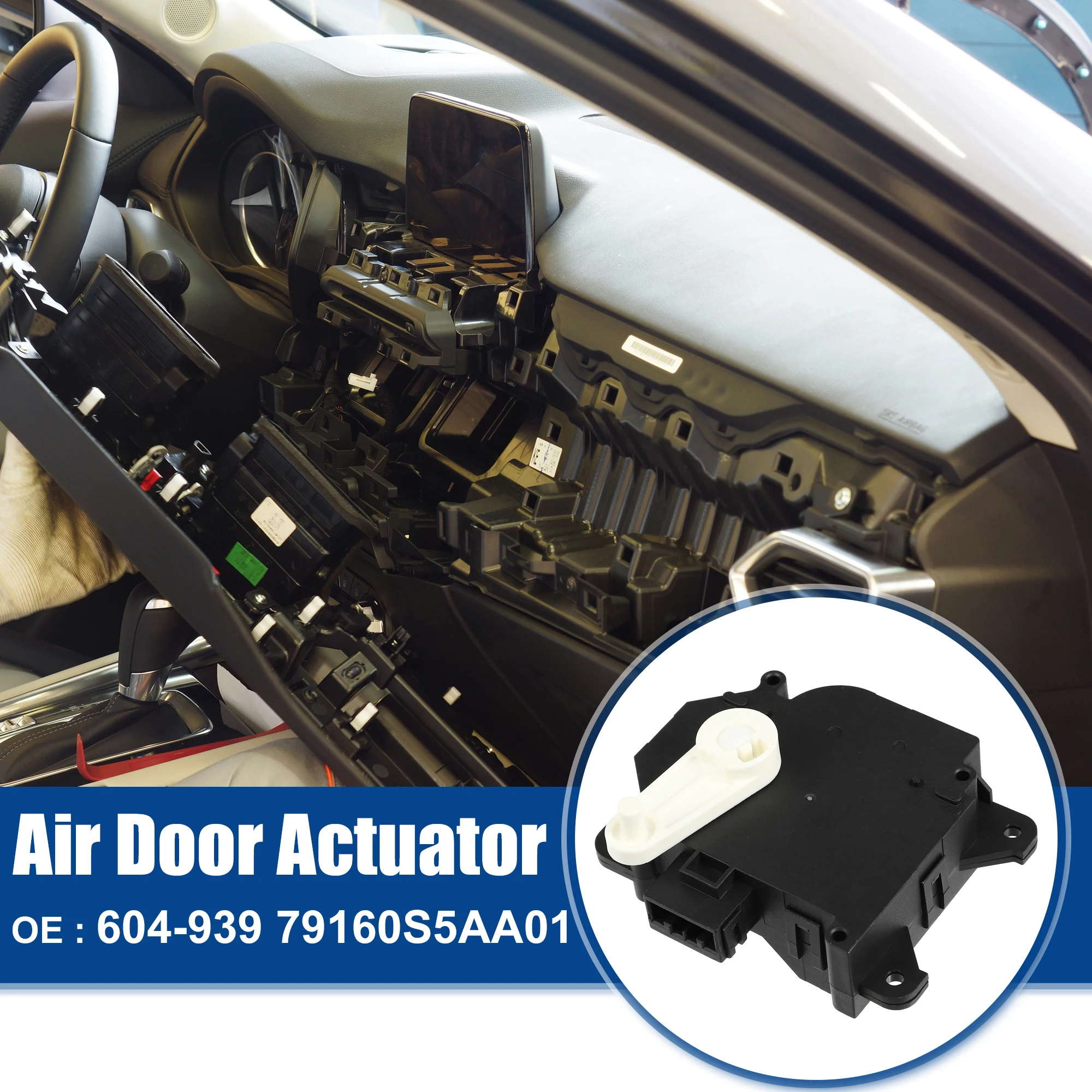 UXCELL Air Door Actuator Replacement Fit for Honda Civic 604-939 79160S5AA01 Black
