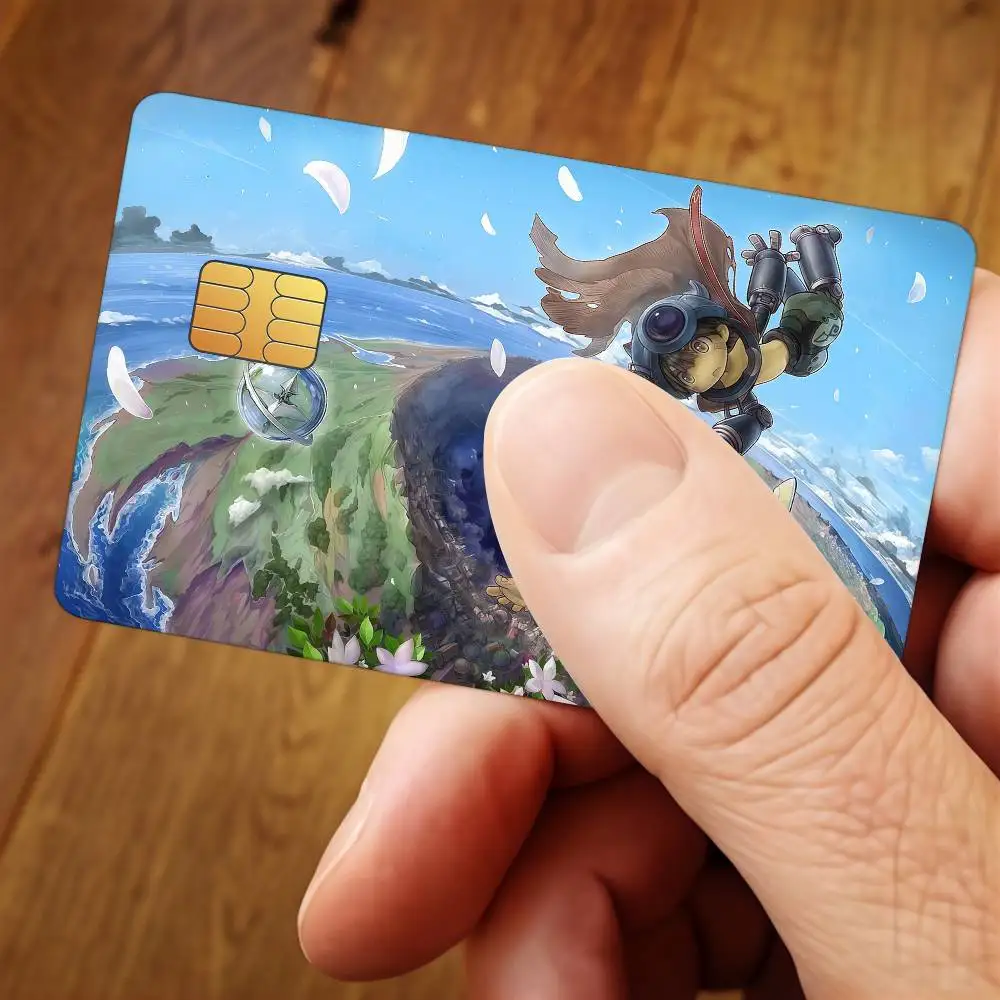 Comics Made in Abyss Credit Card Skin Stickers For Bank Card Bus Metro Cards Waterproof Anti-Scratch Gift 4PCS