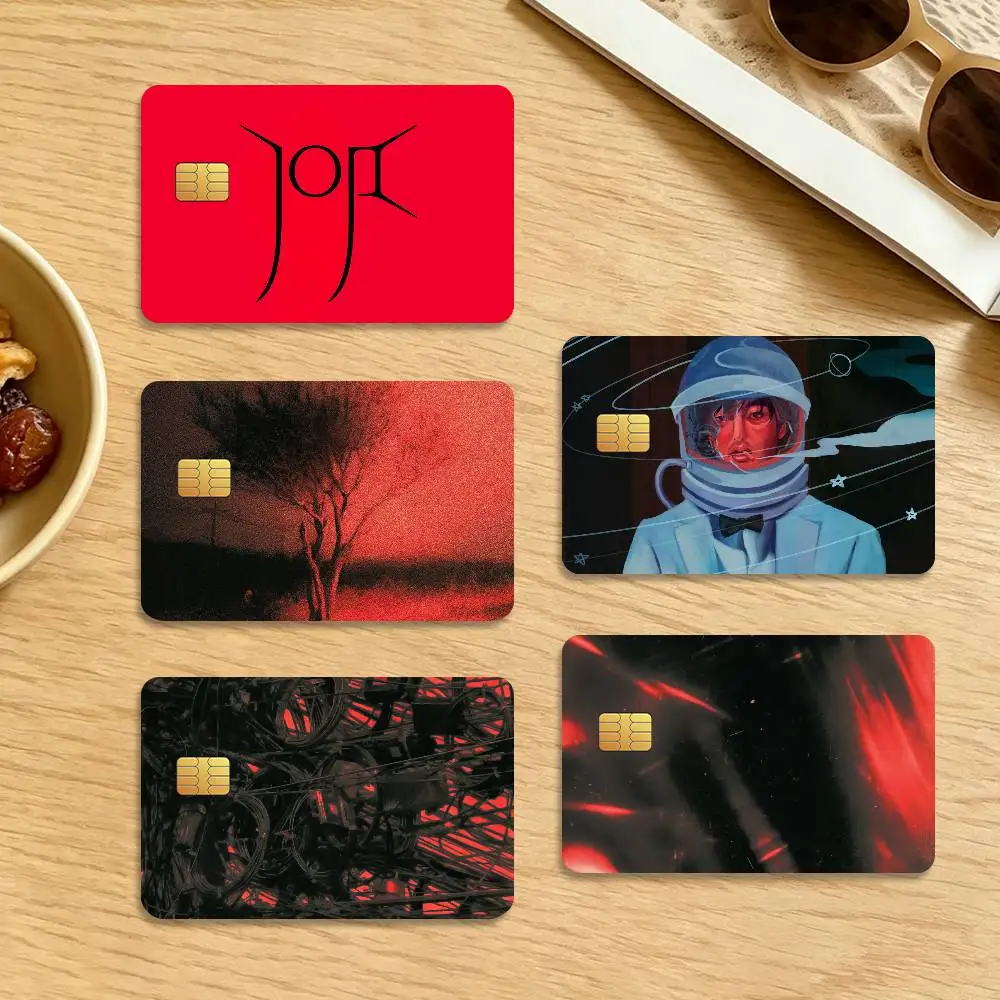 Singer Joji Piss In The Wind Waterproof Anti-Scratch Card Skin Stickers 4Pcs Stylish Decor Covers for Credit & Debit Cards