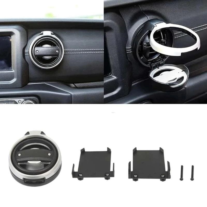  Car Air Vent Drink Holder Suport For Vehicles Collapsible Design 1.5kg Capacity