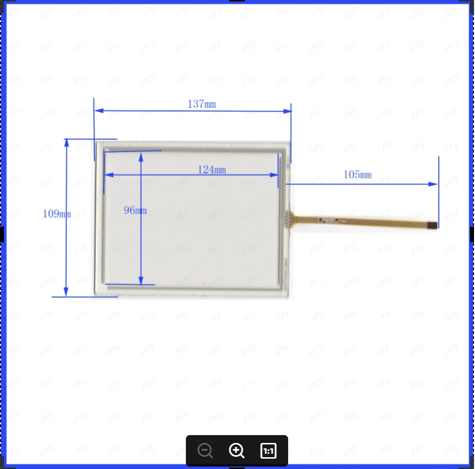 

ZhiYuSun 1697 CMT177TOUCH 137*109mm 5.7Iinch 4 wire TOUCH SCREEN touch panel this is compatible 137*109