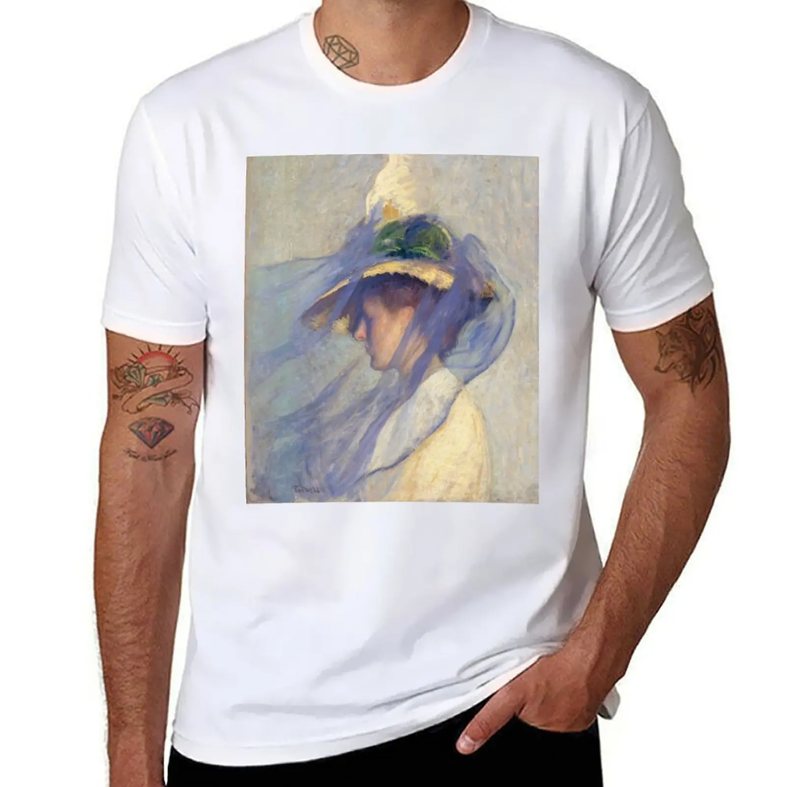 

T-Shirt Charles g men t high quality summer man shirts The for cotton shirts t man blue shirt veil t Edmund Tarbell.