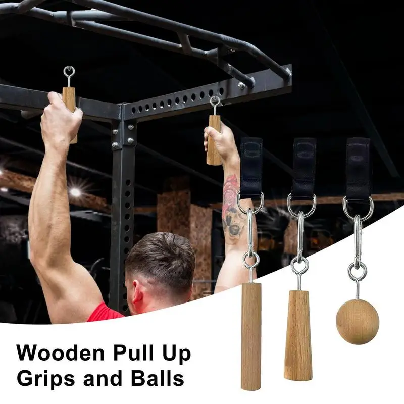 Pull up Bar Balls Power Ball Hold Grips Strength Trainer Rock Climbing Non Cracking Portable Grip Pull Up Ball for Forearm Back