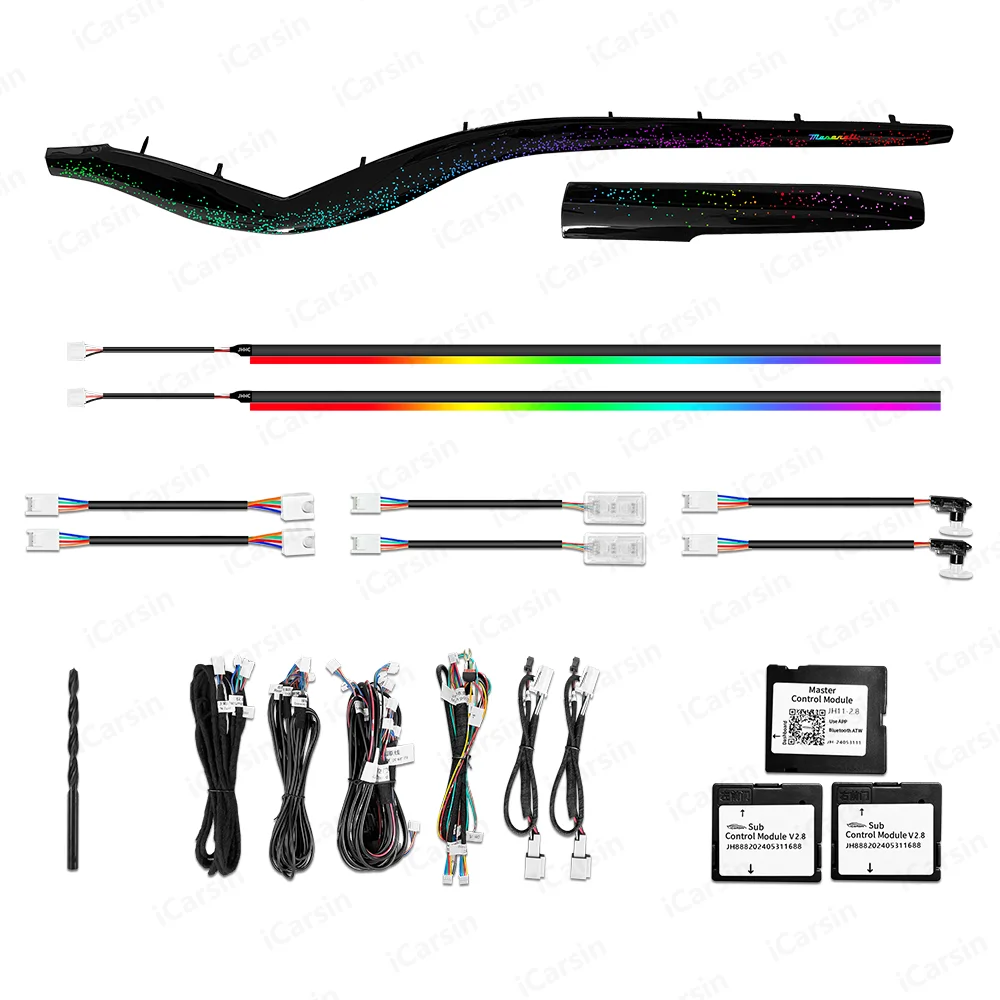 

ICarsin Upgrade 256 Colors LED Car Interior Ambient Lighting For Maserati GranTurismo GT 2007-2019 Trim Decoration Accessories