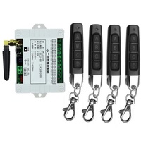 Smart Multiple DC 12V 24V 36V 10A 433MHz 4CH  4 Channel Wireless Relay RF Remote Control Switch Receiver + Thumbs Transmitter