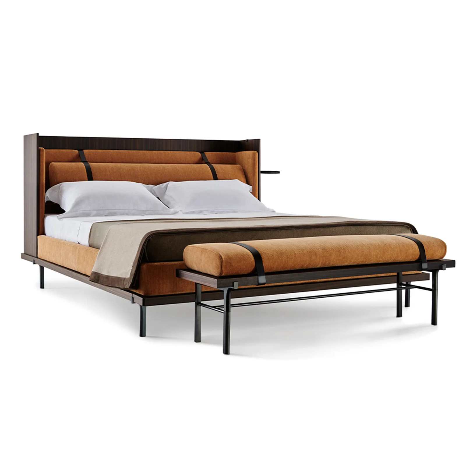 

−For Customized Leather Upholstered Wooden Beds Queen Size Room Furniture&