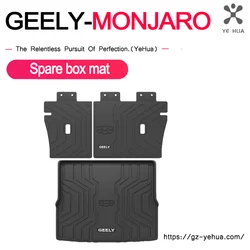 Per GEELY Monjaro Manjaro Xingyue L KX11 2024 dedicato TPE Trunk Mat parti automobilistiche