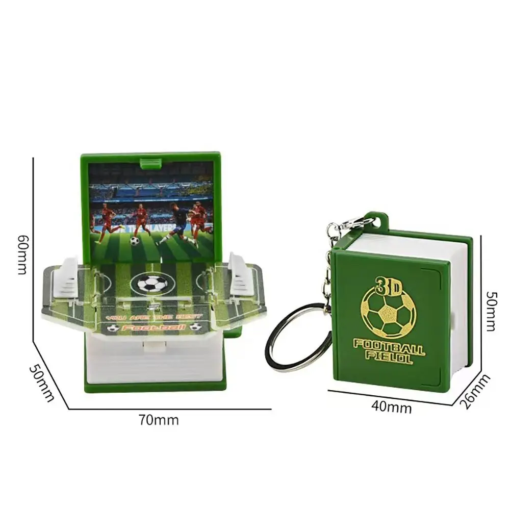 Fashion Dinosaur World Scene 3D Books Keychain Toys Party Favors Mini Pop Up Keychain Cute Gift 3D Dinosaur Toys
