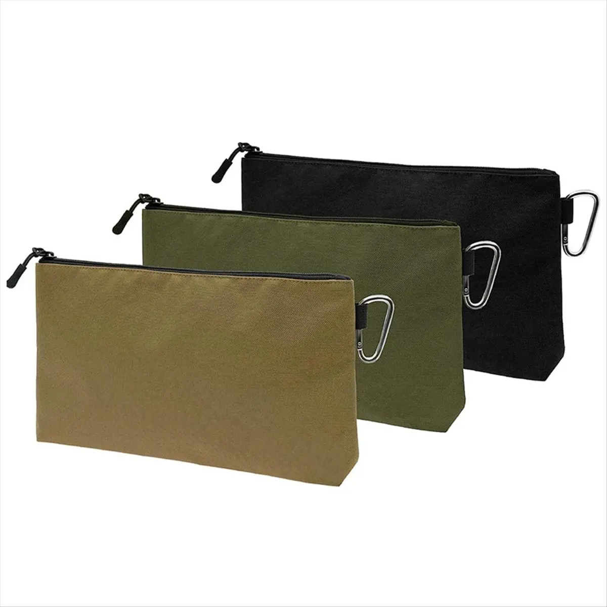 【2026 TOP Global】3Pcs Tool Bag Zipper Pouch,File Folders,Multipurpose Storage Organizer Tool Pouches with Zipper for Accessary,S