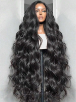 30 40 Inch Body Wave 13x6 Hd Transparent Lace Frontal Wig Human Hair High Density Lace Front Wig Black Women Brazilian Hair Wigs