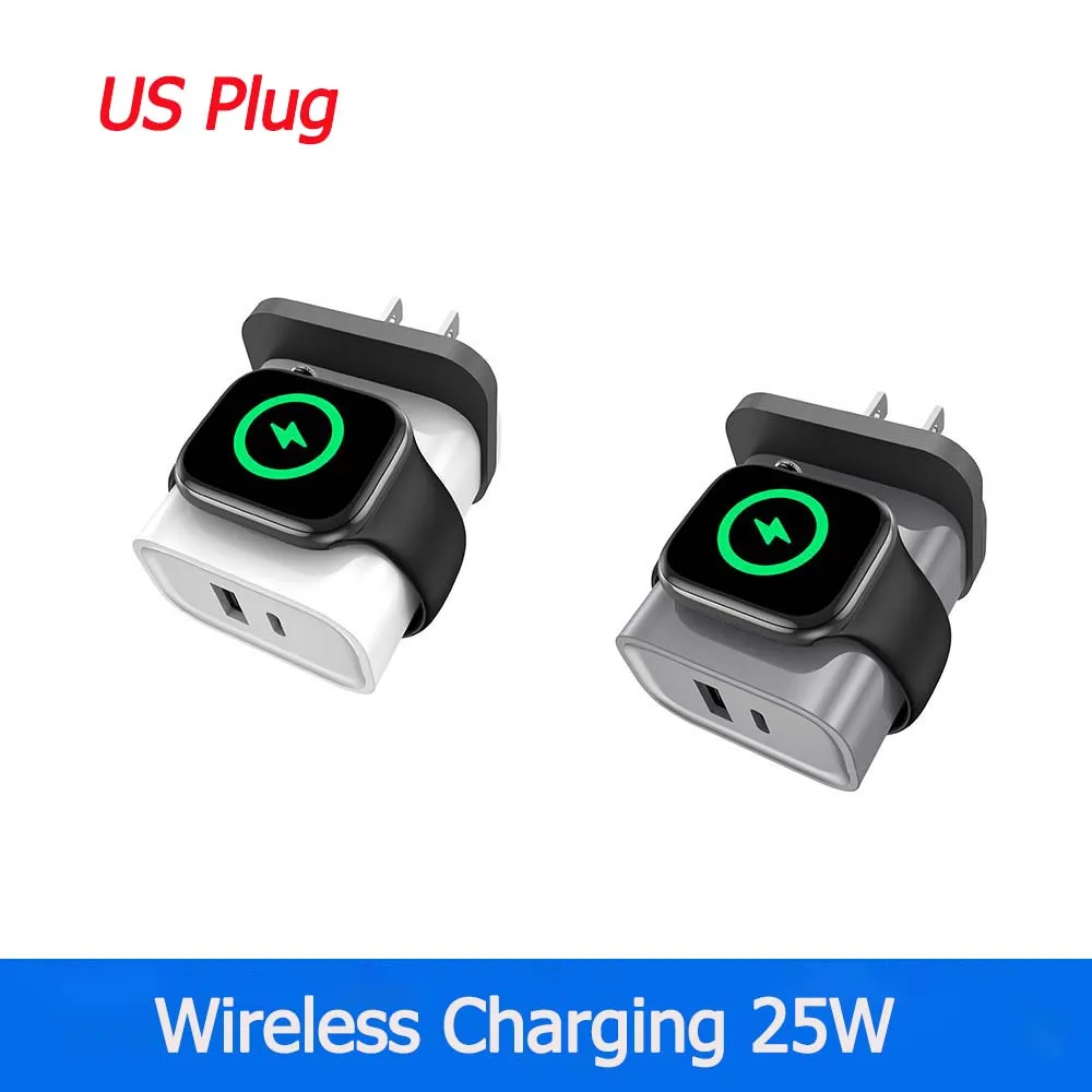 

Блок быстрой зарядки для Apple Watch Series 2 3 4 5 6 7 SE 8 9 10 Ultra/Ultra 2, портативное зарядное устройство USB C для iWatch