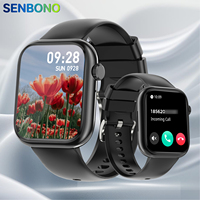 SENBONO Smart Watch Bluetooth Call Mulit-sport Modes Fitness Tracker Sleep Monitoring Camera Control Smartwatch for Android IOS