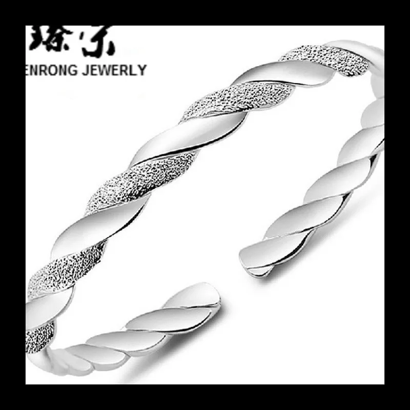 

Переплетенный браслет Love, женское серебряное покрытие из сплава, браслет, корейская версия, модная и популярная горячая распродажа Taobao Mall