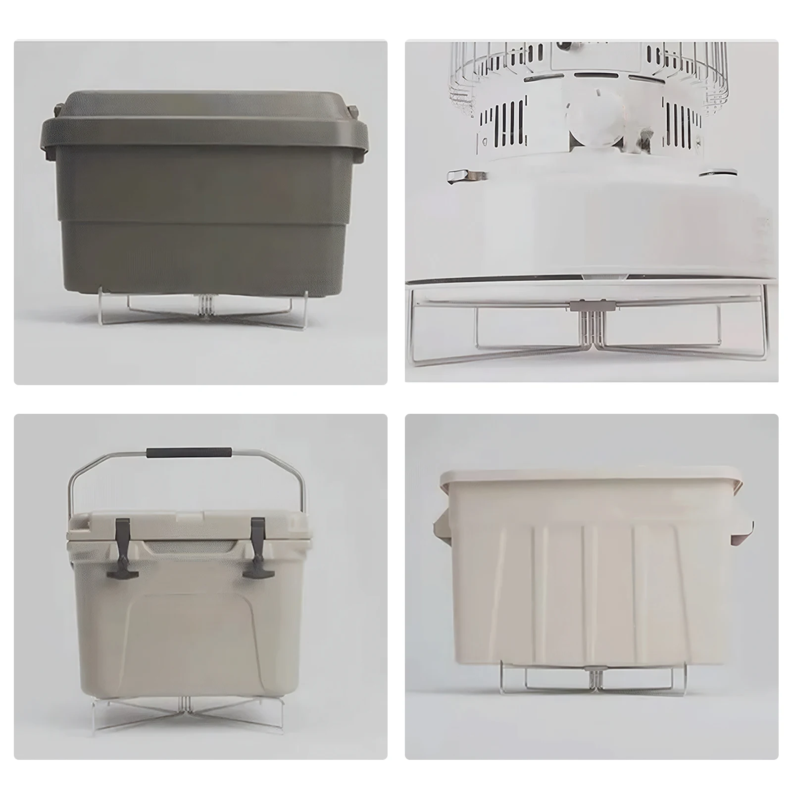 

Портативный складной металлический контейнер-холодильник для льда с сумкой для хранения, подставка для бассейна, дома, кемпинга, гриля, рыбалки