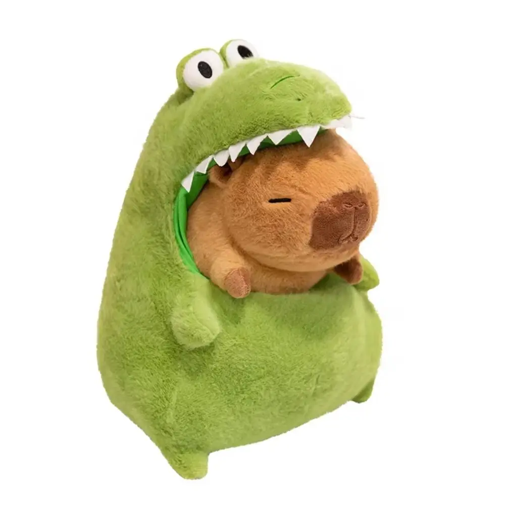 Cartoon Coccodrillo Capibara Peluche 30/40 cm Simulazione Capibara Anime Farcito Bambola Morbido Soffice Capibara Verde Coccodrillo bambola