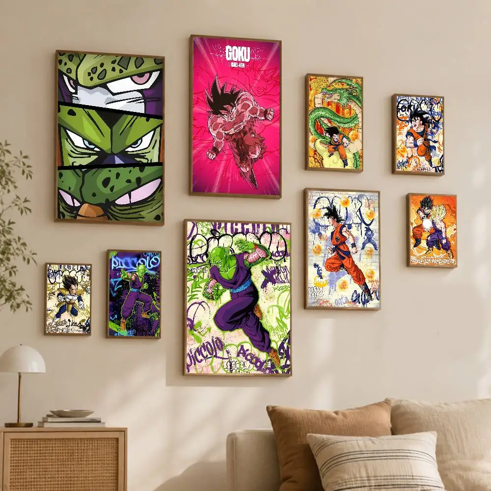 Hot Dragon Ball Self-adhesive Home Wall Decor Dorm Room Bedroom Living Room Decorative Birthday Gift
