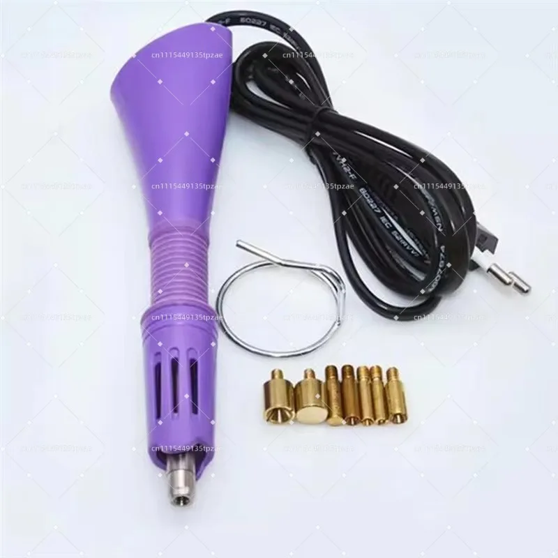 Hot Melt Rhinestone Setting Tool, DIY Setting Pen, With Multiple Soldering Iron Tips, For Clothing And Bag Decoration
