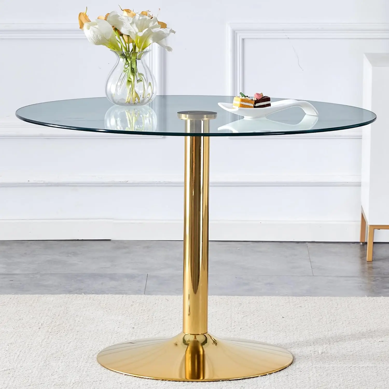 Round Glass Dining Table 42