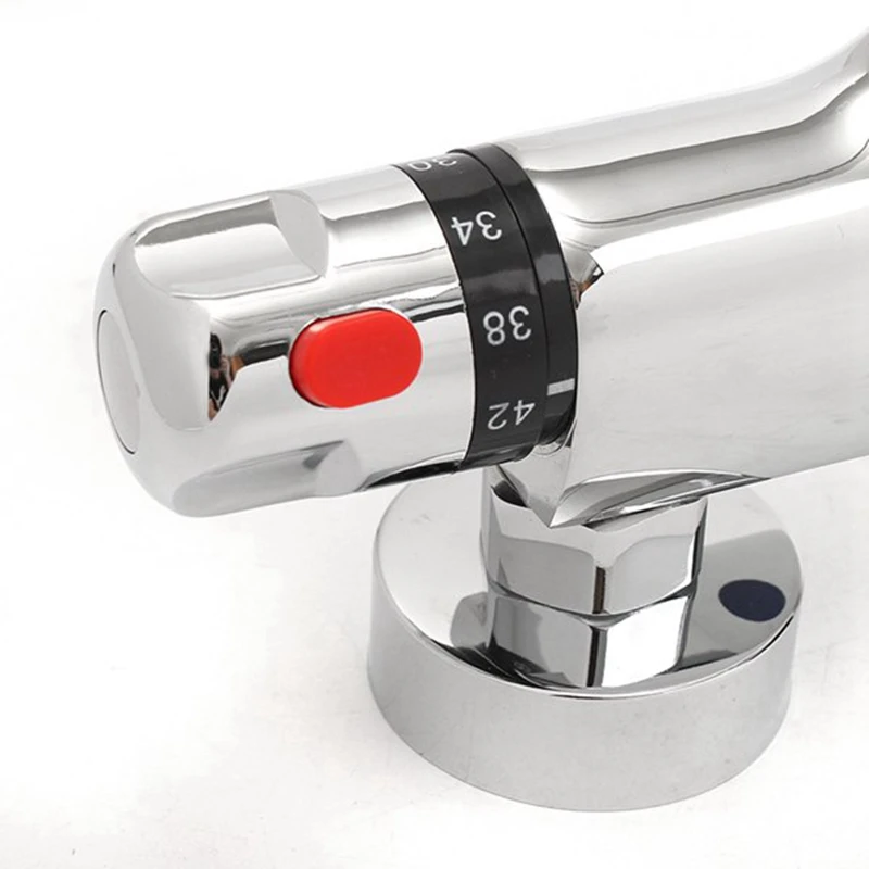TKOH-Bathroom Thermostatic Mixer Tap Hot And Cold Bathroom Mixer Mixing Valve Bathtub Faucet Thermostatic Shower Faucets Set