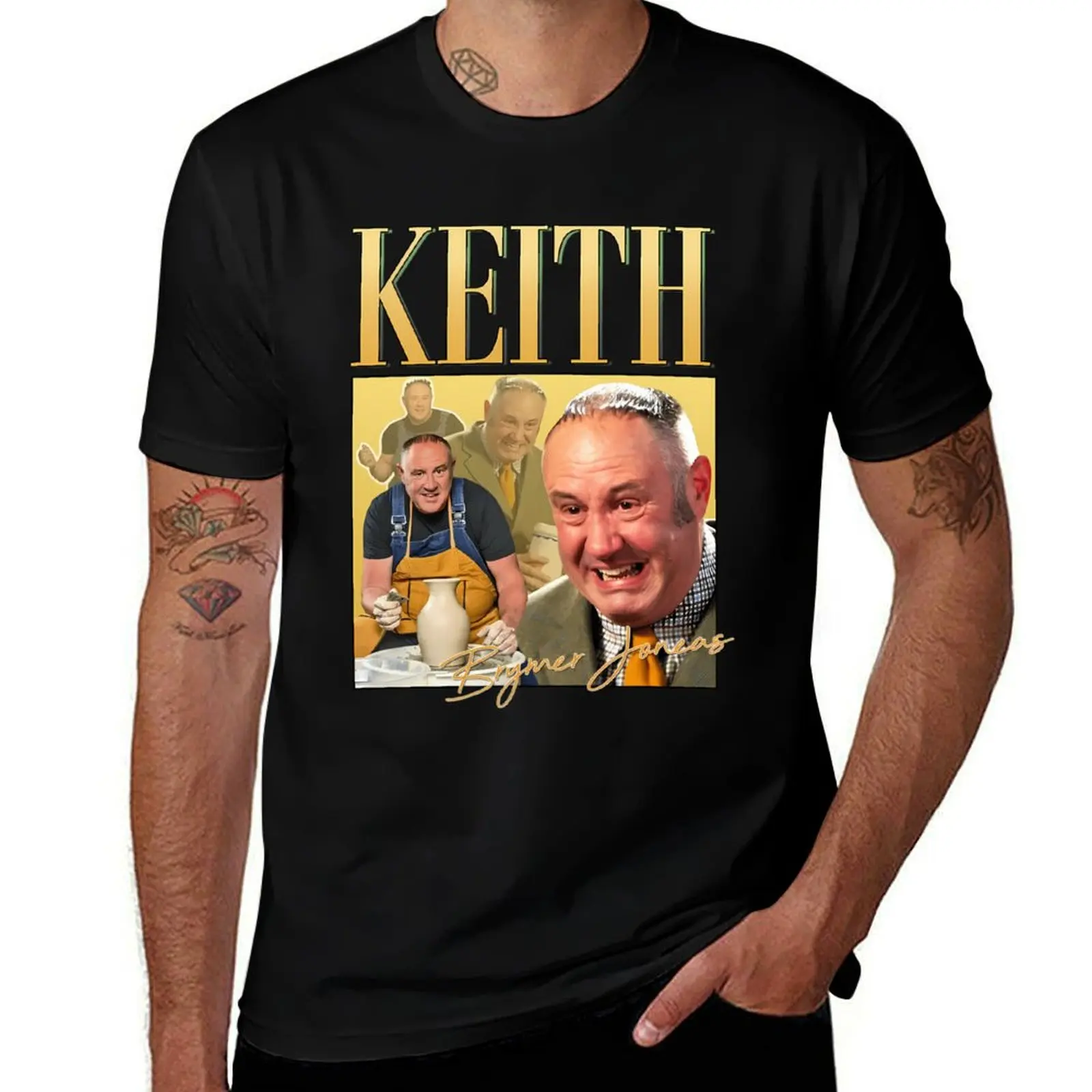 Keith Brymer Jones Homage Jumper Swea Pottery Icon Throw British TV T-Shirt Lightweight Casual Summer T-Shirt