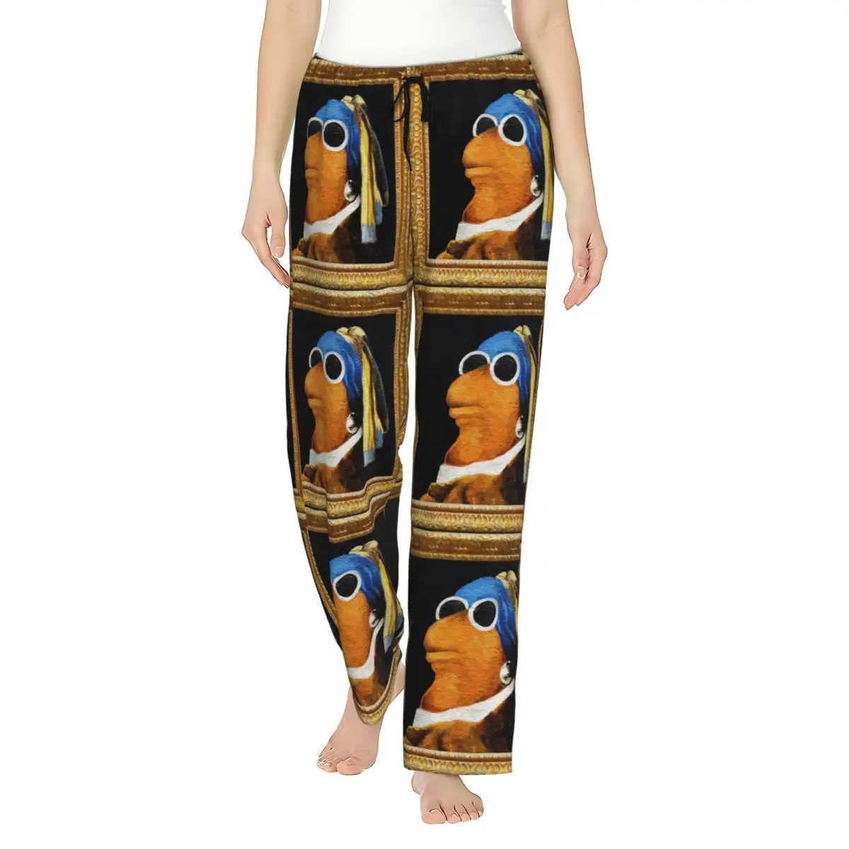 

Marcus The Worm Meme Girl's Loungewear pants Loose-Fit Girl with a Pearl Earring Pajama Pants Dorm Pj Bottoms
