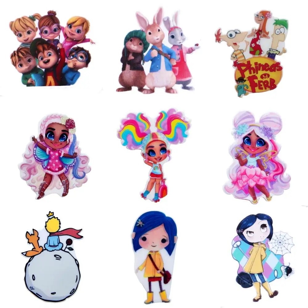 Disney COWGIRL Candy 5pcs/Lot Planar Resin Flatback Craft Supplies Cabochon Scrapbook DIY Hair Bow Bag Material Acrylic