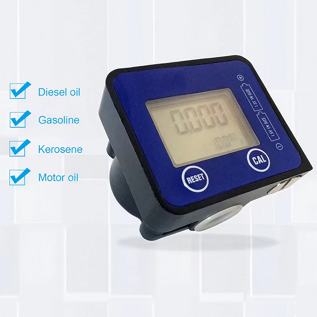 G1/2 Electronic Gear Flow Meter DN15 High Precision LCD Display Flowmeter Flow Indicator Sensor Counter for Diesel Engine Oil