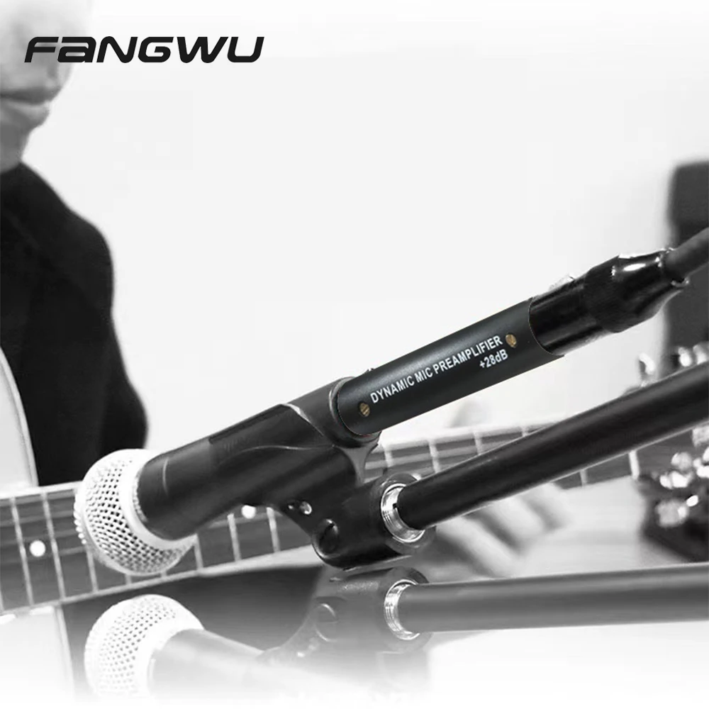 Powerful +28DB Dynamic Microphone Amplifier Stage Low Bottom Noise Gain Microphone Preamplifier