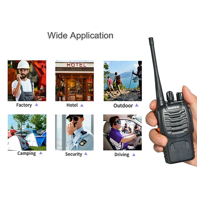 Imagem -06 - Baofeng Bf888s Long Range Walkie Talkie Uhf 400470mhz 16 Canais Handheld Ham Dois Rádios Sentidos Transceptor Amador 10 Pcs