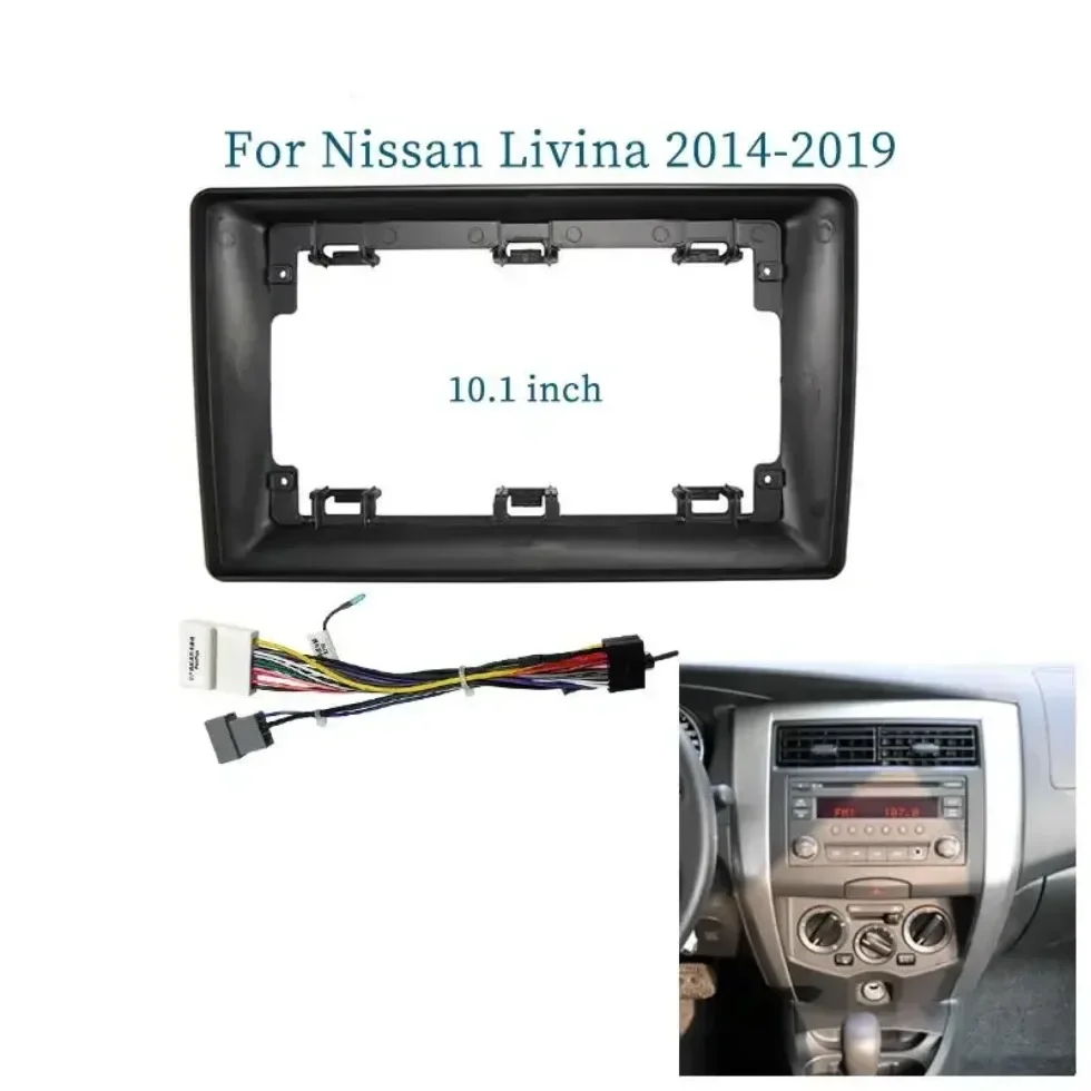 

For Nissan Livina 2014-2019 10.1 Inch Car Frame Fascia Adapter Canbus Box Decoder Android Radio Audio Dash Fitting Panel Kit