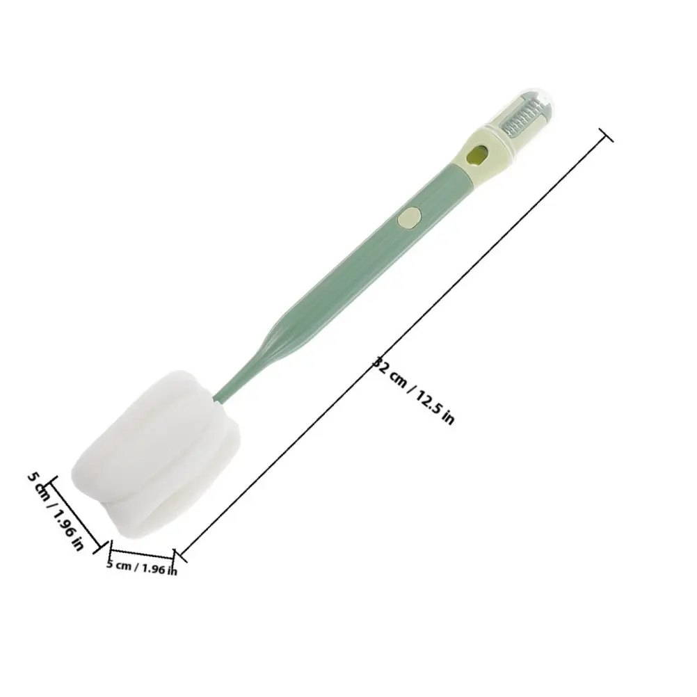 Sponge Cup Brush with Long Handle for Bottle Cleaning Versatile Sponge Bottle Cleaner Brush for Water Bottles Coffee Cups Glass