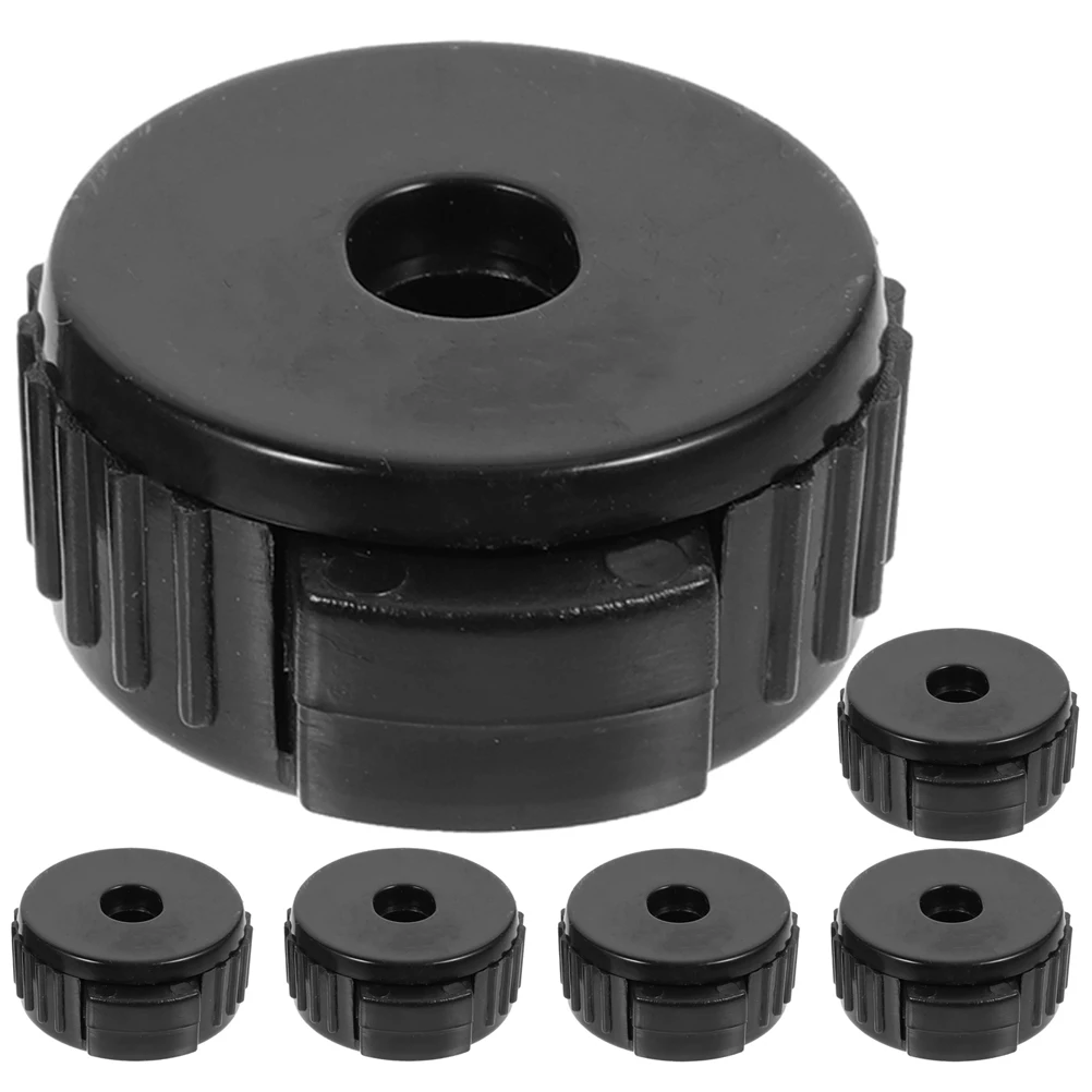 

6pcs Black Cymbal Quick Release Caps Drum Set Nuts Percussion Fixing Buckles Easy Installation Durable Lightweight