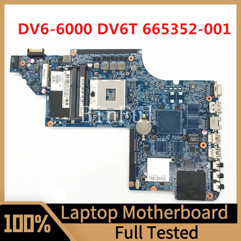 

665352-001 665352-501 665352-601 Mainboard For HP Pavilion DV6-6000 Laptop Motherboard DDR3 100% Fully Tested Workig Well