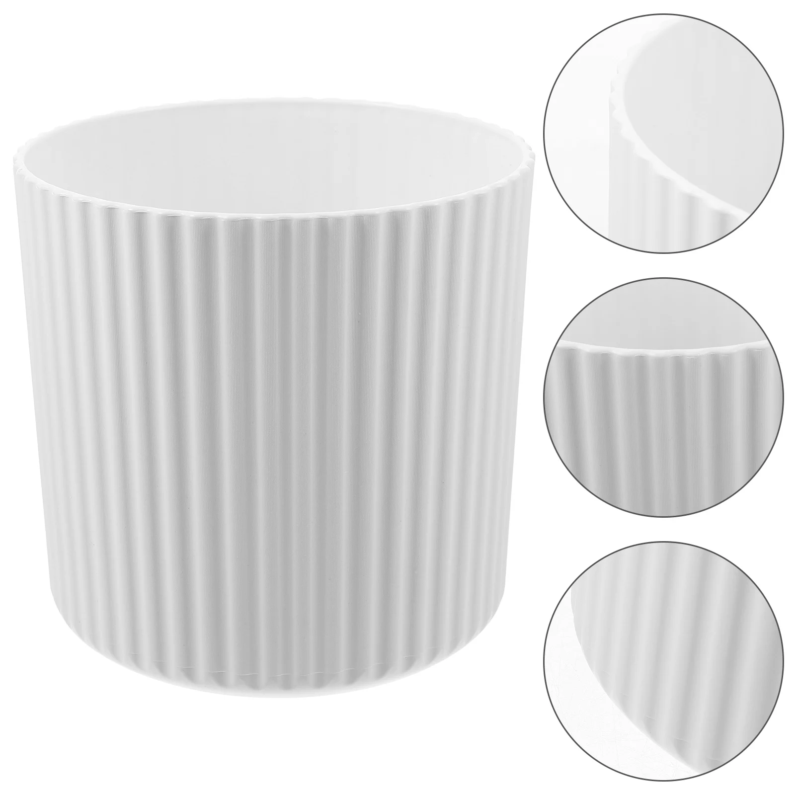 

1pc Mini Trash Can Desktop Compact Small Garbage Bin Sturdy Plastic Waste Basket For Office Bedroom Living Room Kitchen Bathroom