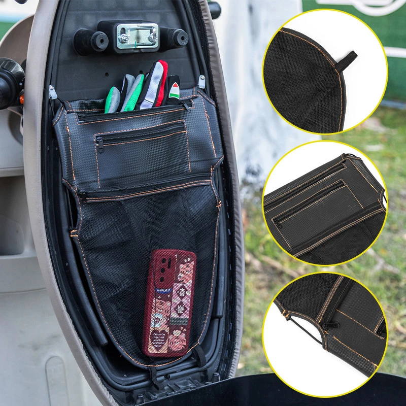 

Сумка для хранения сиденья мотоцикла — черное противообрастающее устойчивое к царапинам ведро для электромобиля